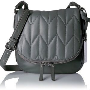 VINCE CAMUTO Bailey Grey Quilted Crossbody